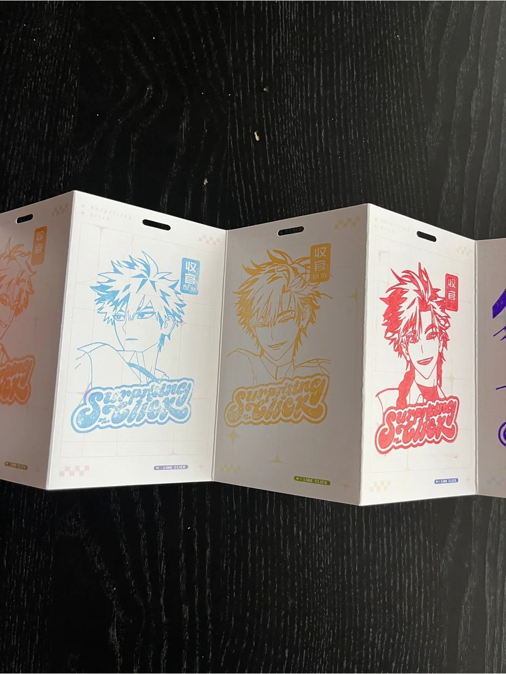Bilibili LINK CLICK Surprising Click Accordion Fold Art Card Set